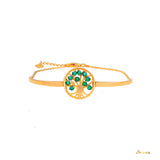 Emerald Tree of Life Bracelet