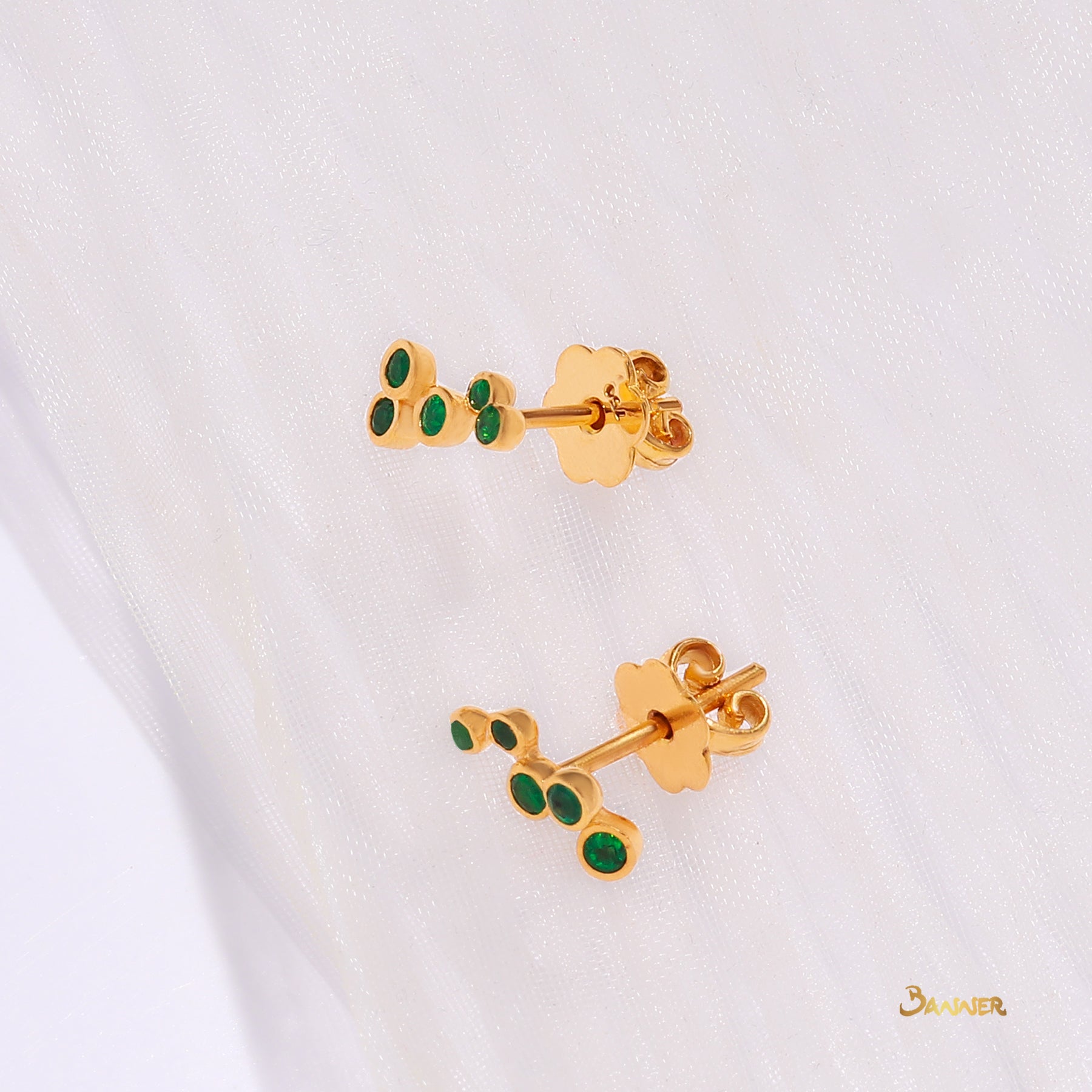 Emerald Rhythm Earrings