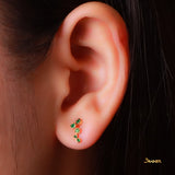 Emerald Rhythm Earrings