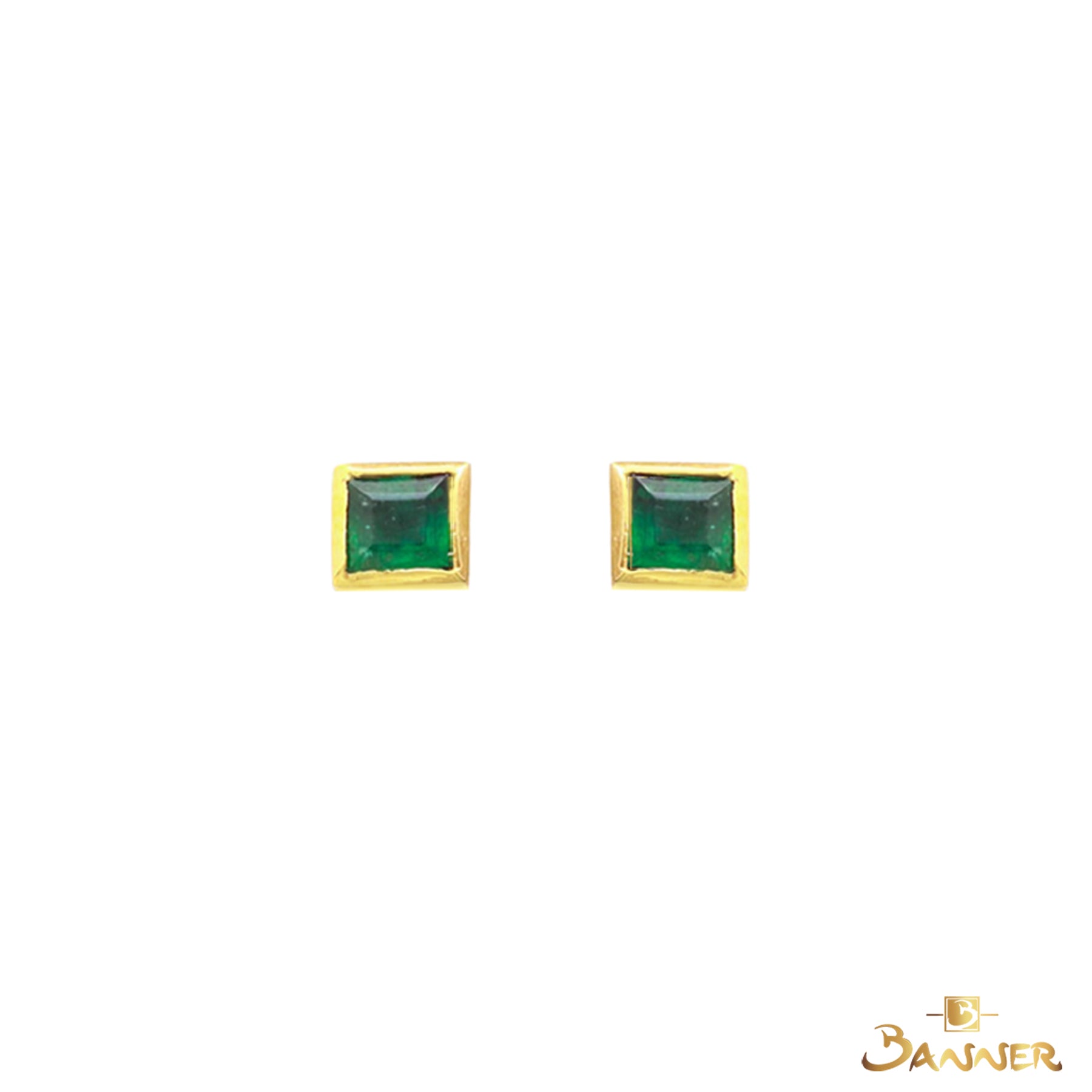 One-piece Emerald Earrings