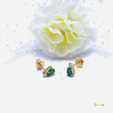 Emerald and Diamond Petite Set