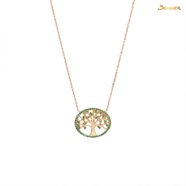 Emerald Tree of Life Necklace
