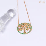 Emerald Tree of Life Necklace