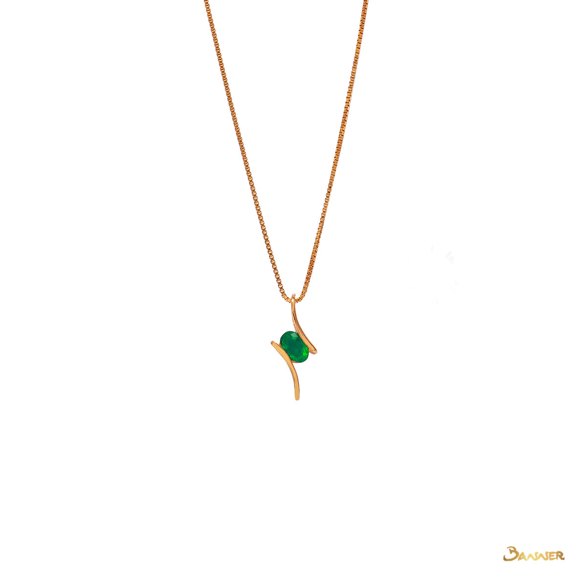 Emerald Bypass Pendant