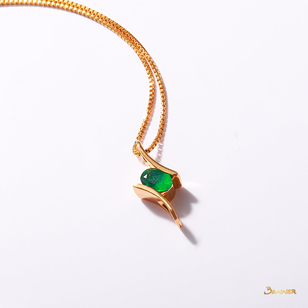 Emerald Bypass Pendant