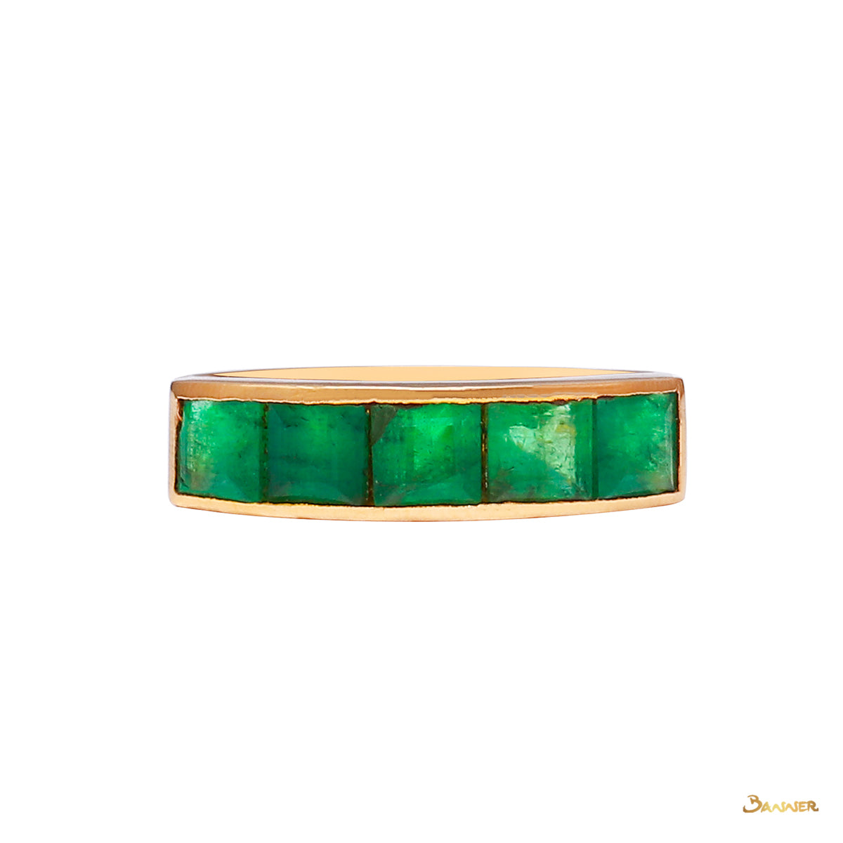 Emerald Channel Ring