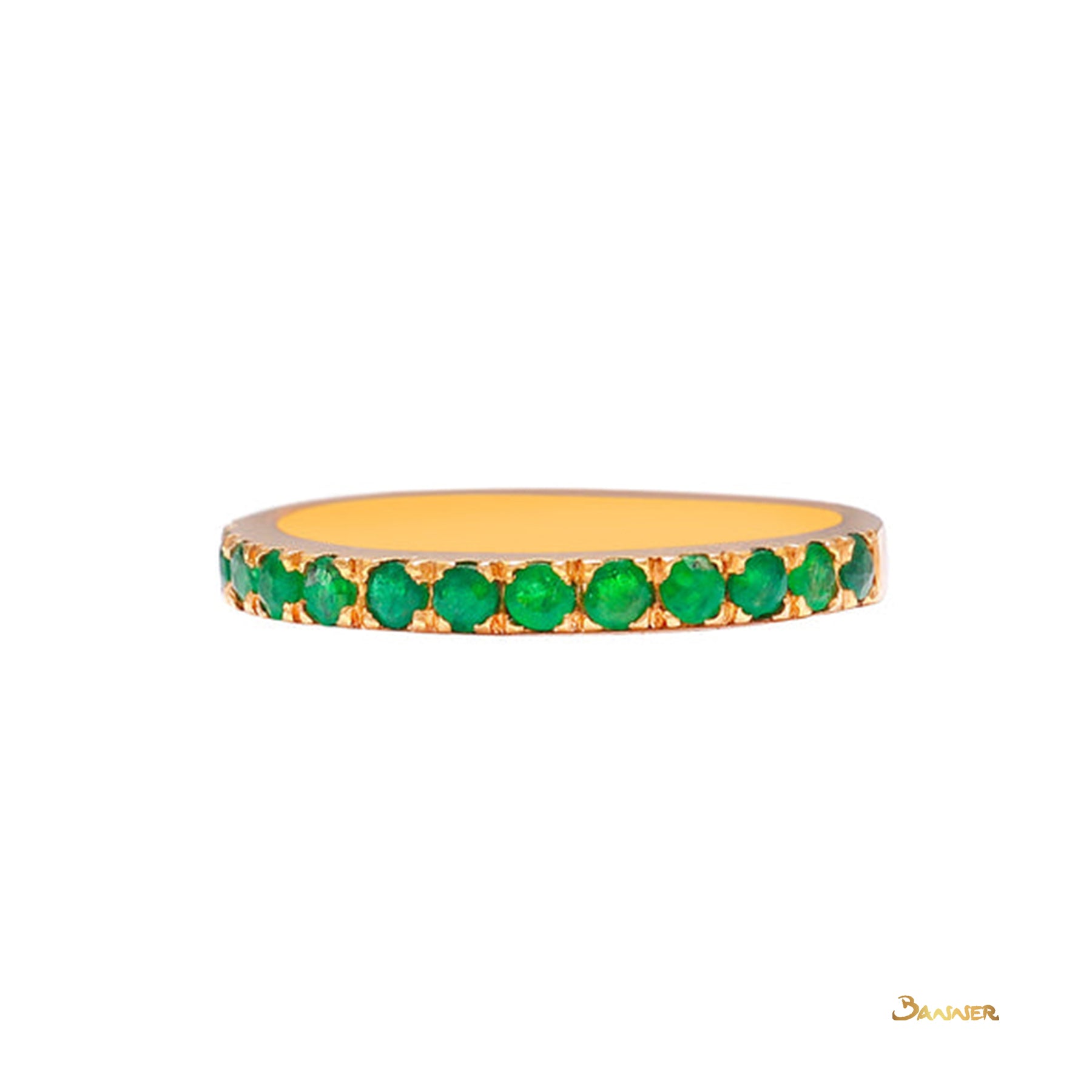 Emerald Pave Setting Ring