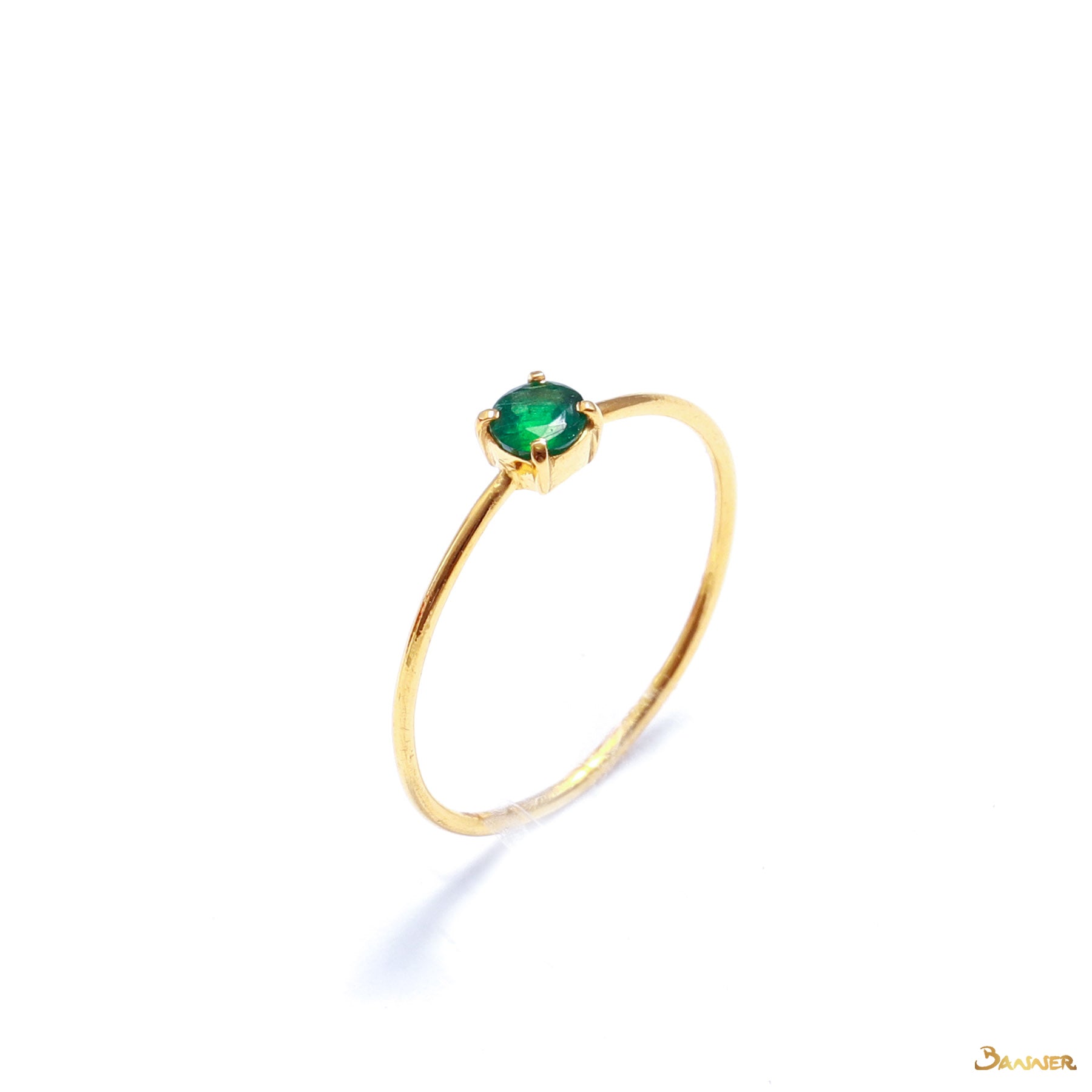 Emerald Solitaire Ring