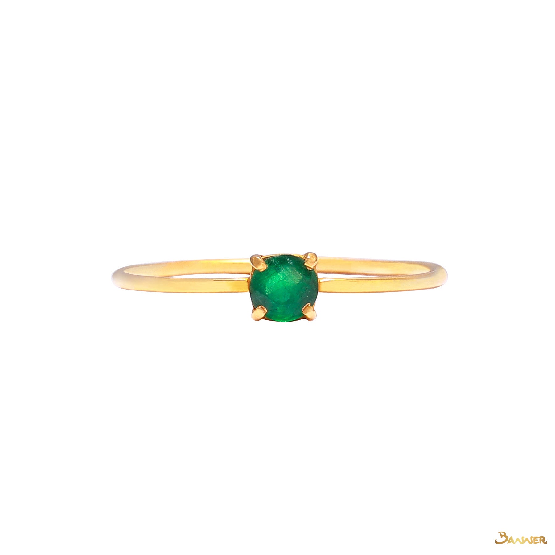 Emerald Solitaire Ring