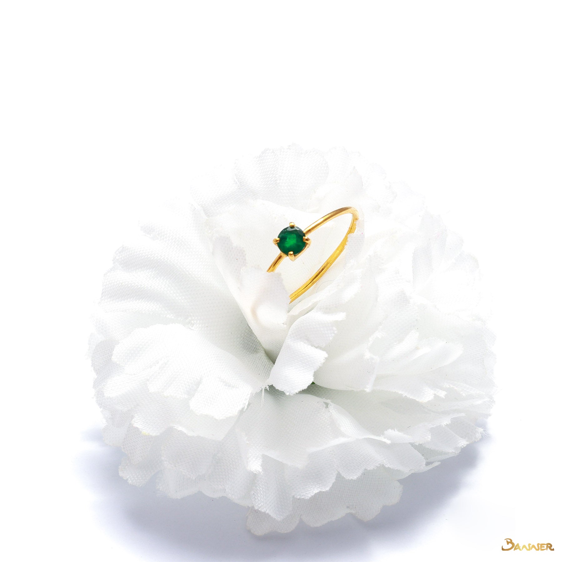 Emerald Solitaire Ring