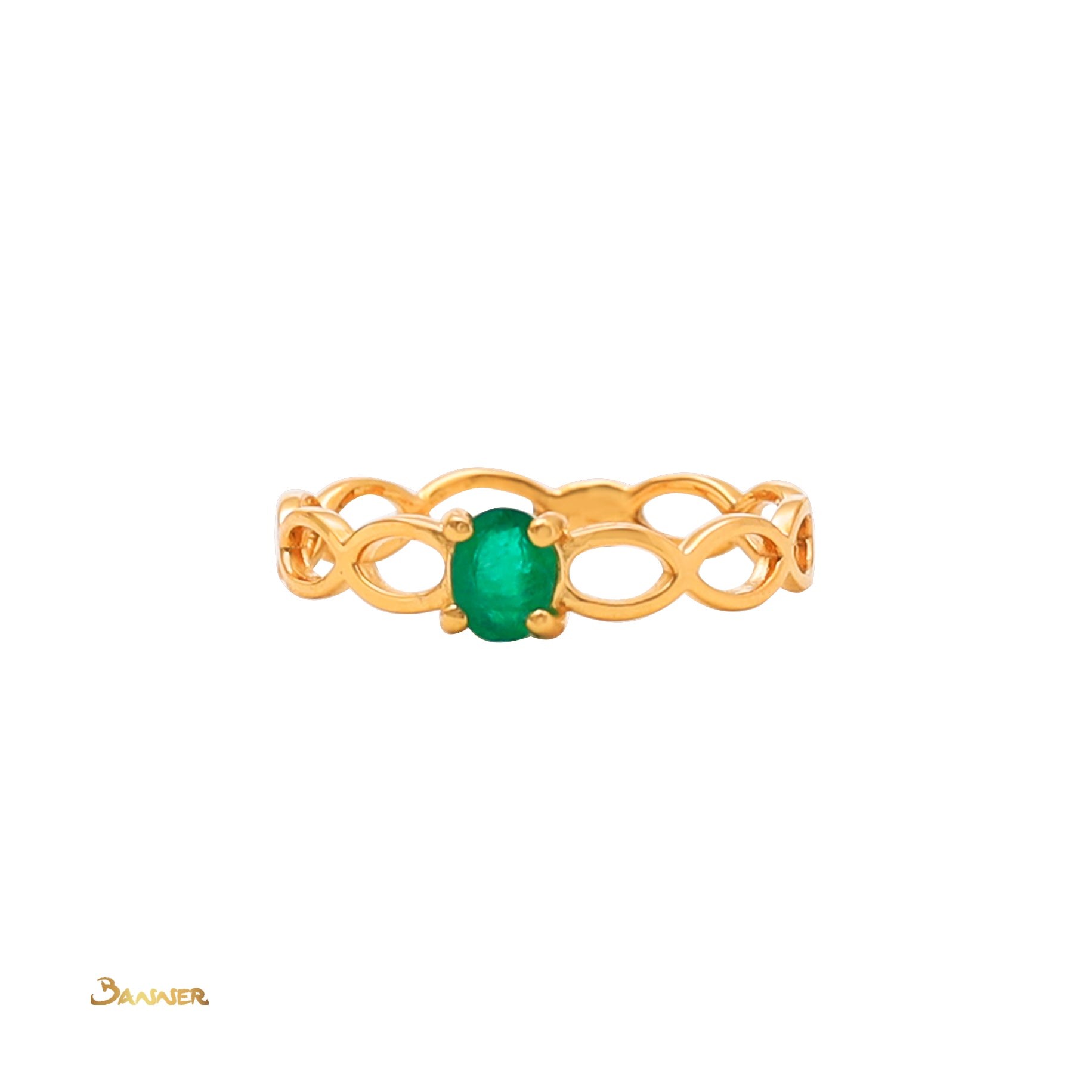 Emerald Solitaire Ring