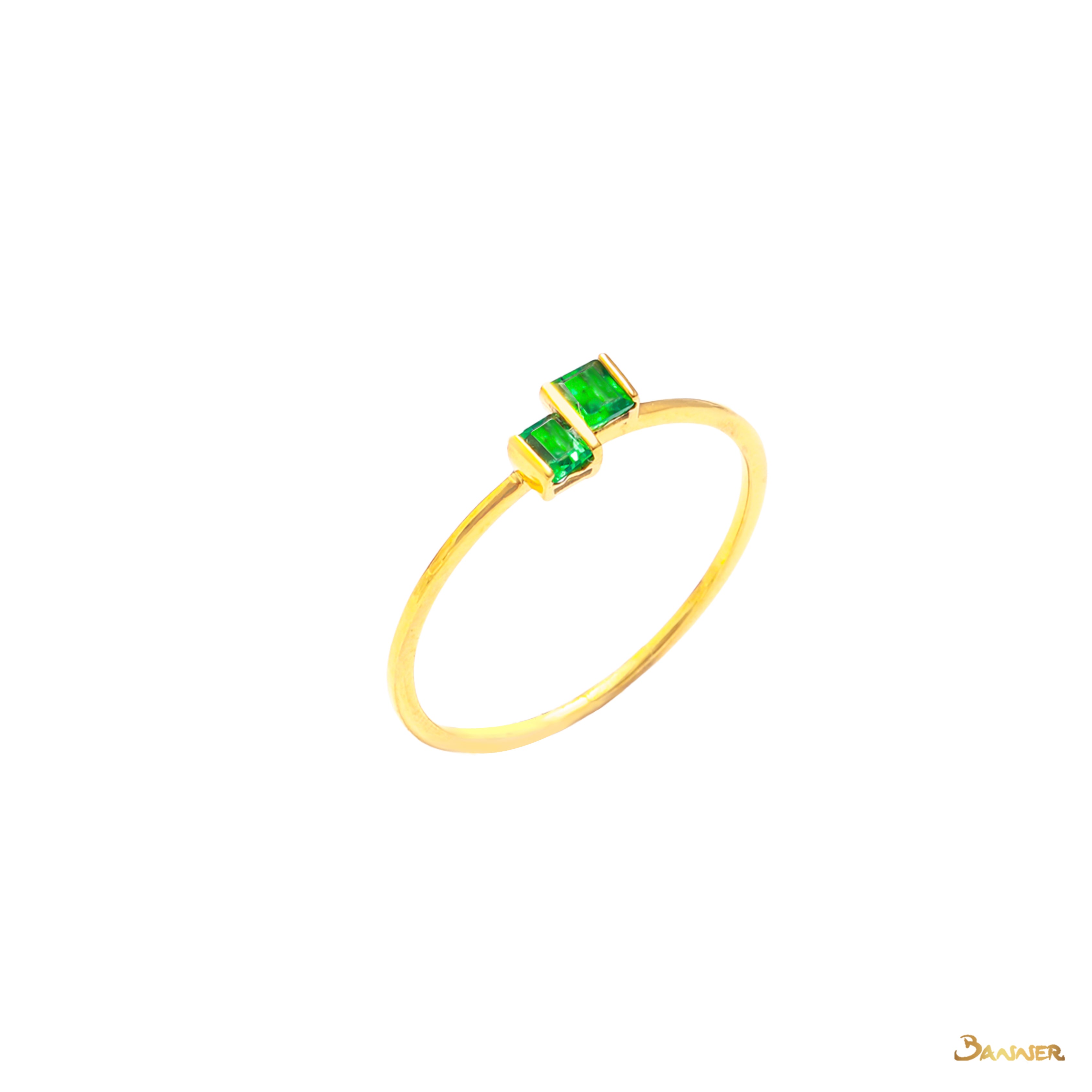 Emerald Petite Ring