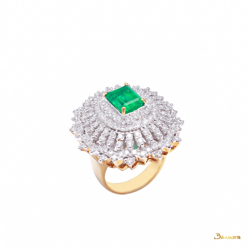 Columbian Emerald and Diamond Ring (Emerald 2.58 carats)