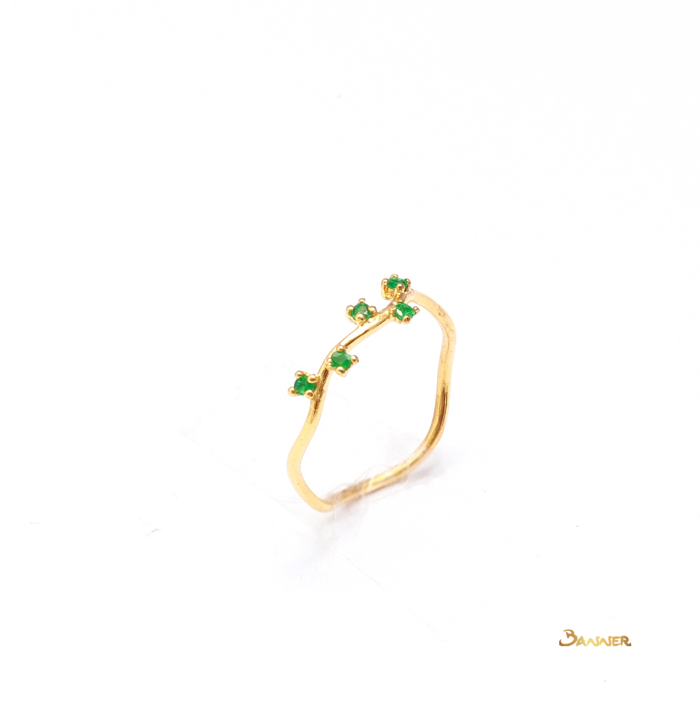 Emerald Olive Ring