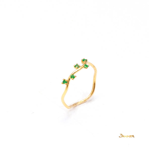 Emerald Olive Ring