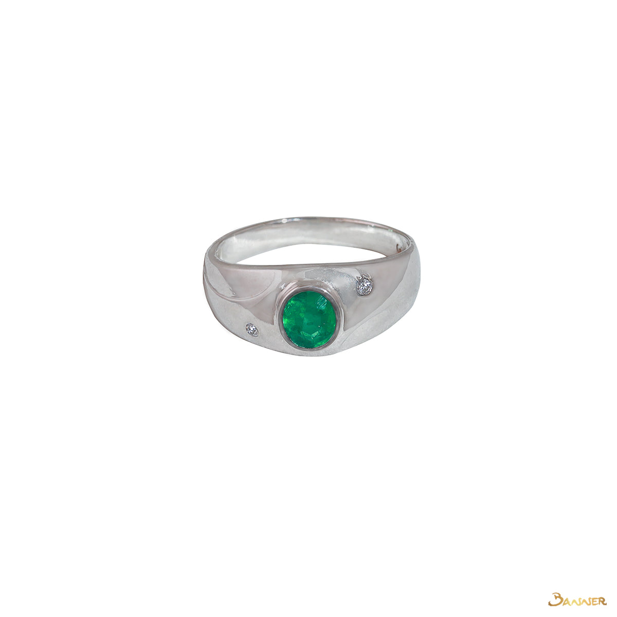 Emerald and Diamond Ring