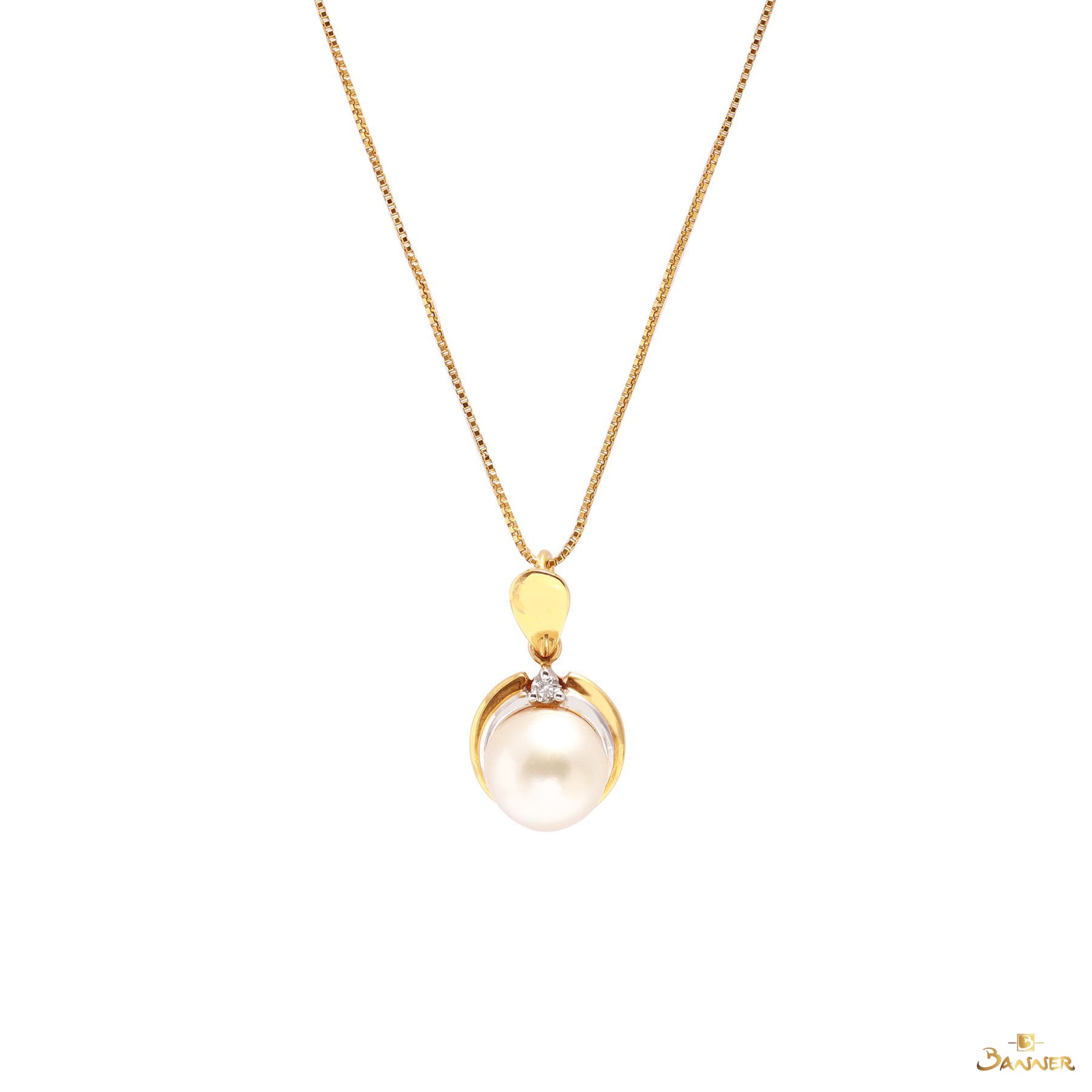 South Sea Pearl and Diamond Pendant