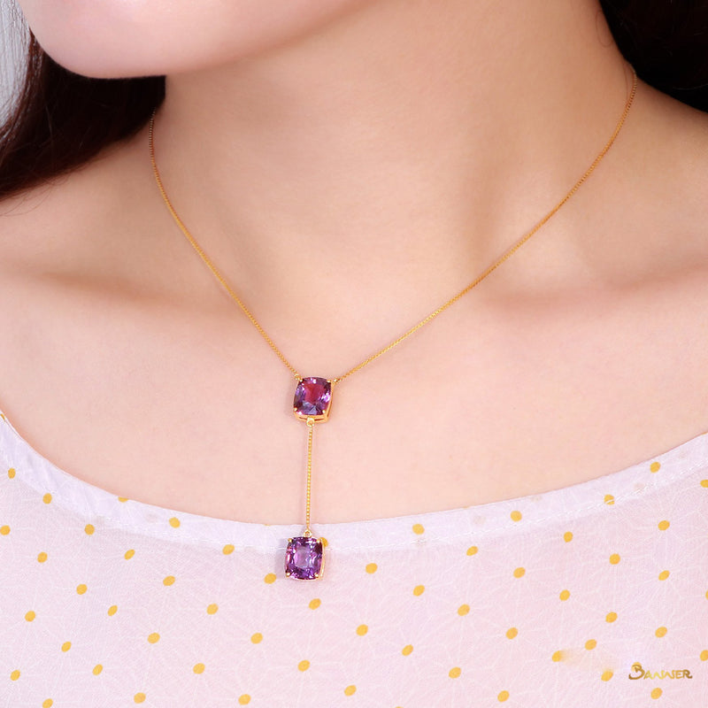 Amethyst 2-Step Necklace