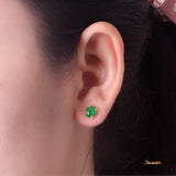 Jade and Diamond Halo 2-way Earrings