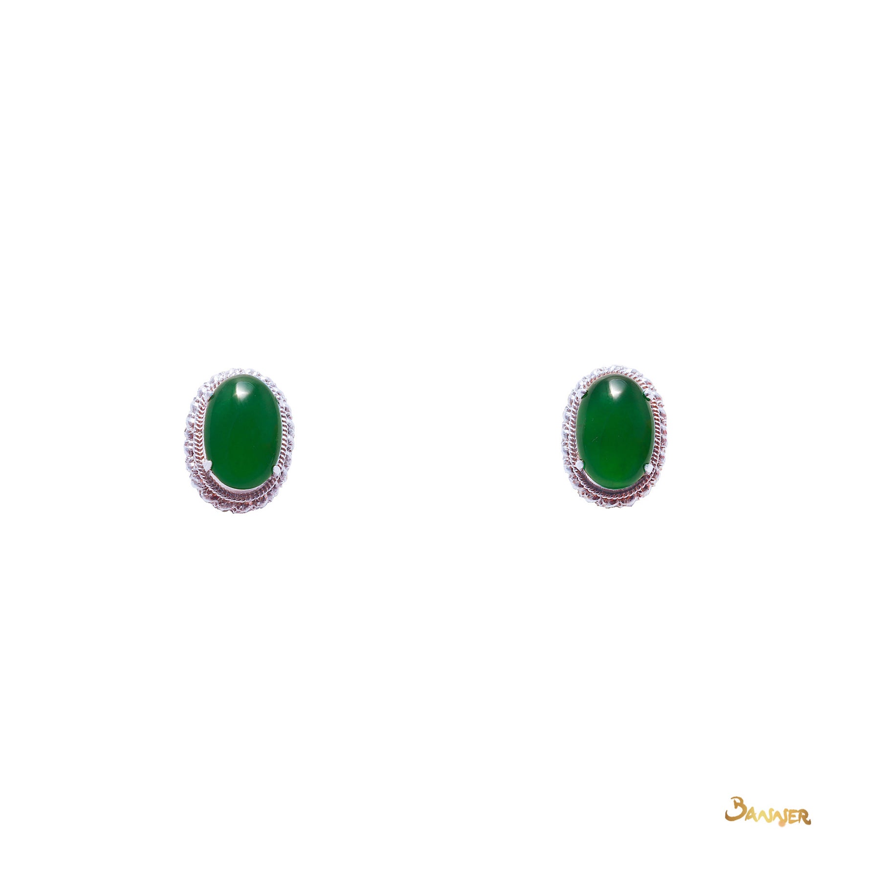 Imperial Green Jade Earrings (11.47 cts. t.w.)