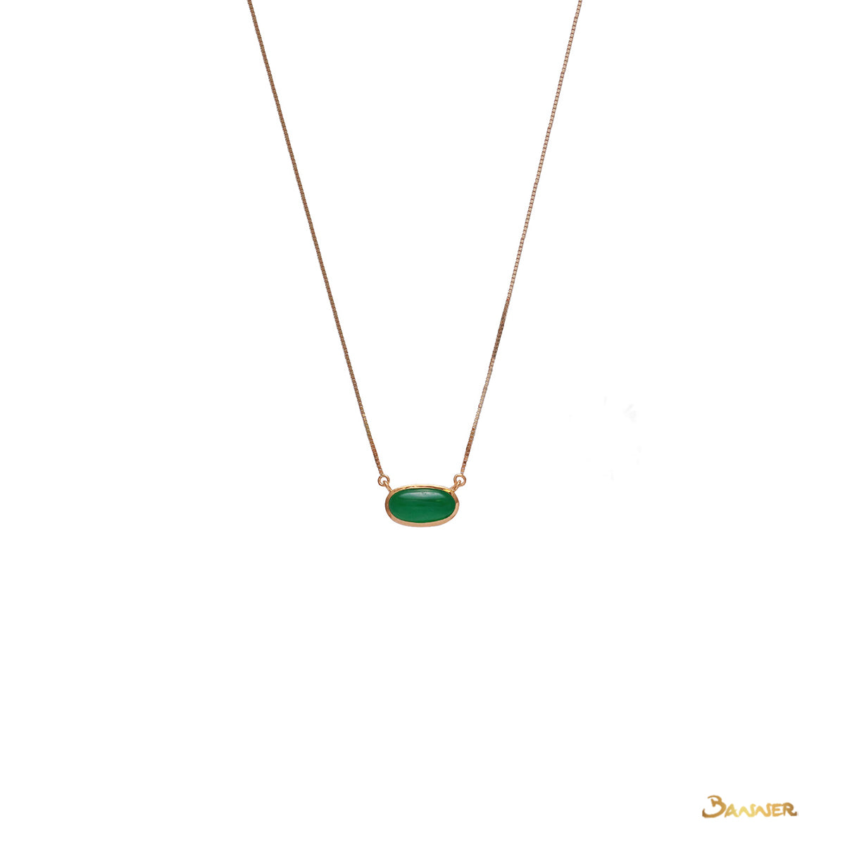 Jade Solitaire Necklace