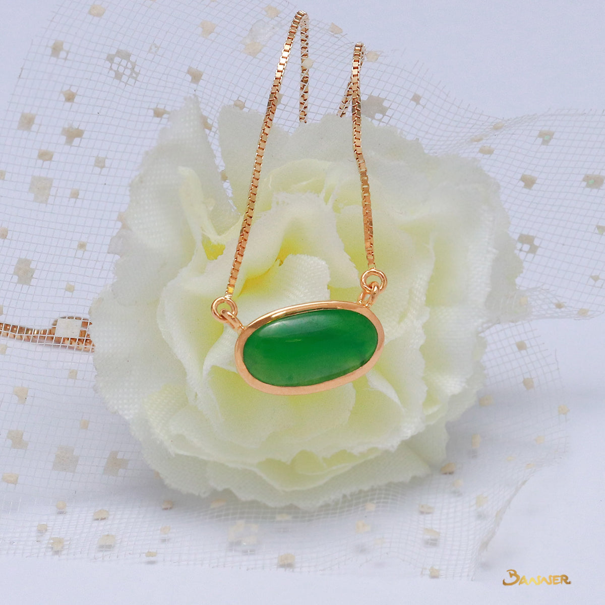 Jade Solitaire Necklace