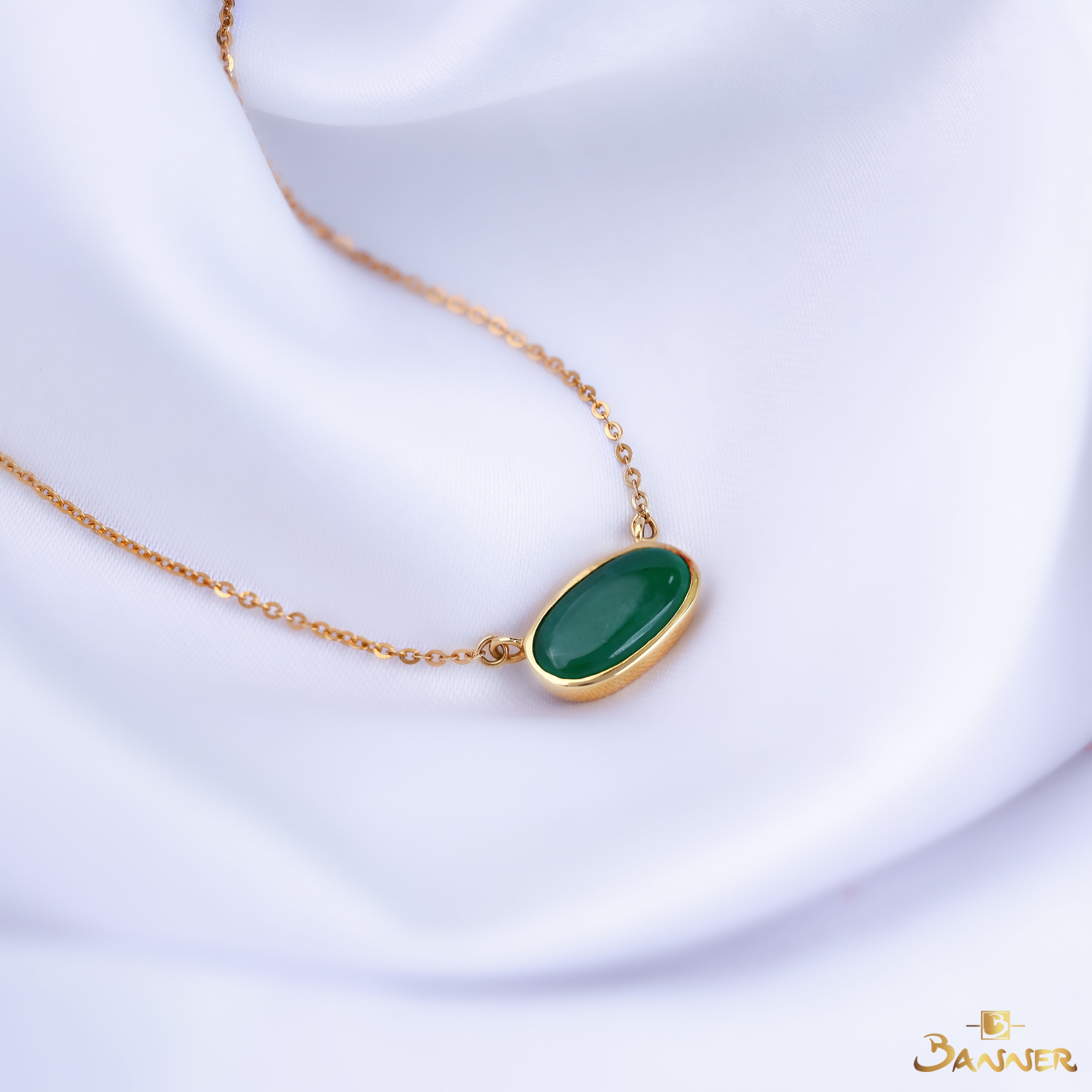 Jade Solitaire Necklace