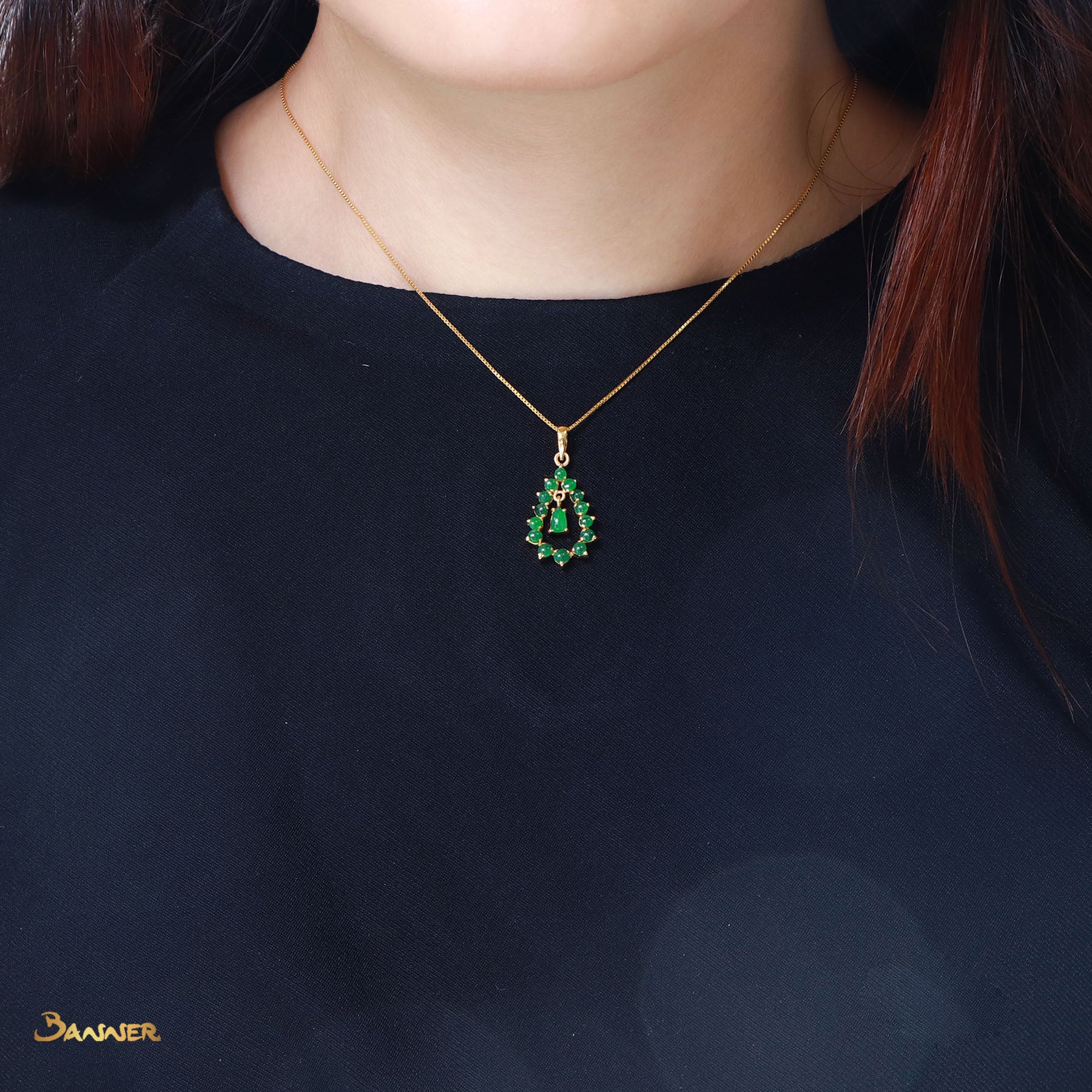 Jade Rain-drop Pendant