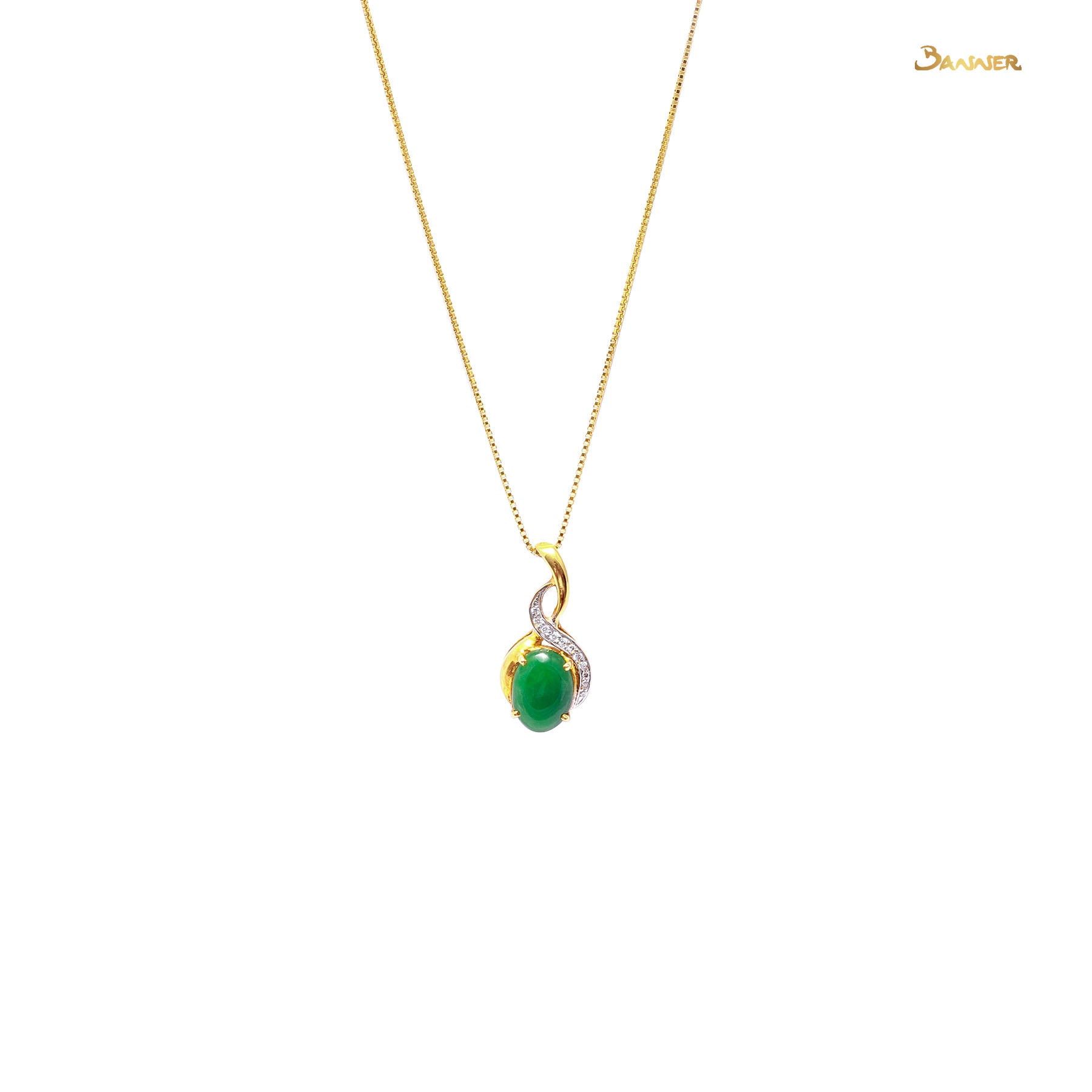 Jade and Diamond Thit-Sein Pendant