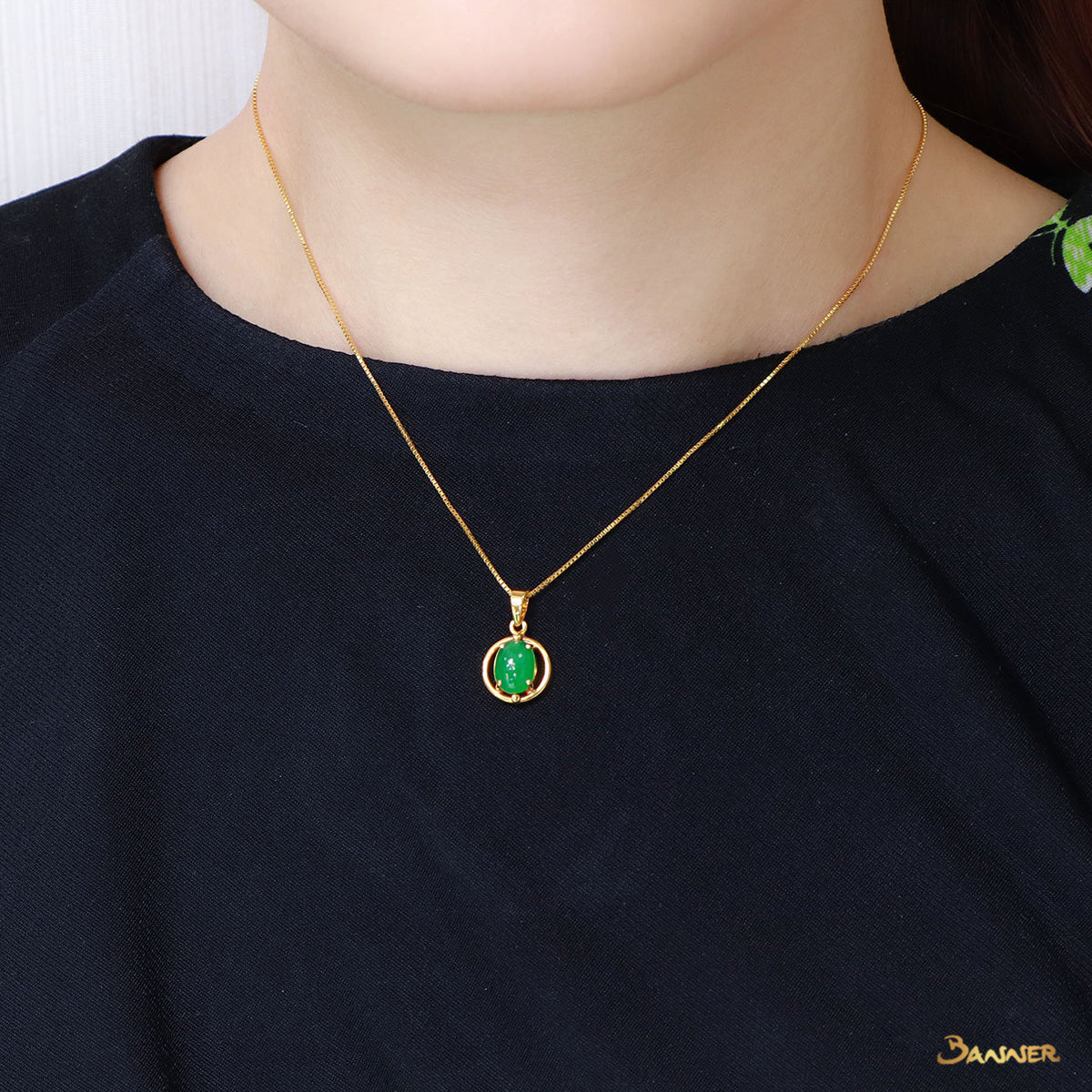 Jade Solitaire Pendant