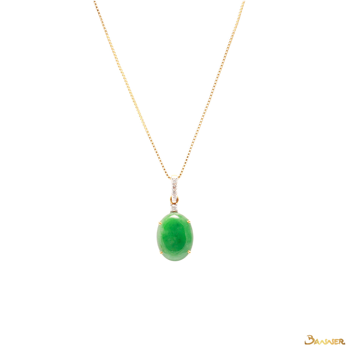 Jade and Diamond Pendant