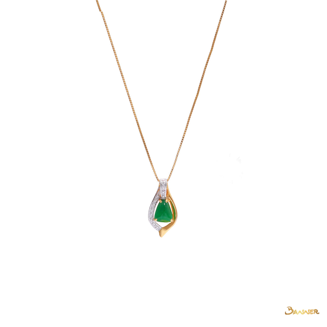 Jade and Diamond Pendant