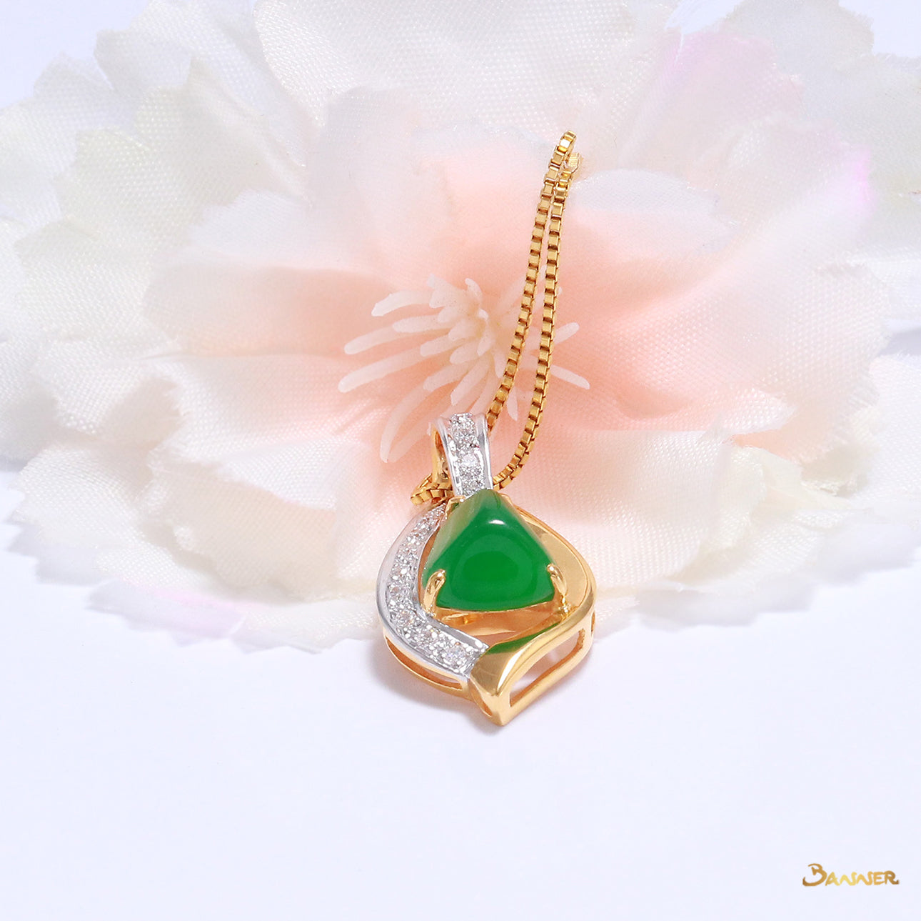 Jade and Diamond Pendant