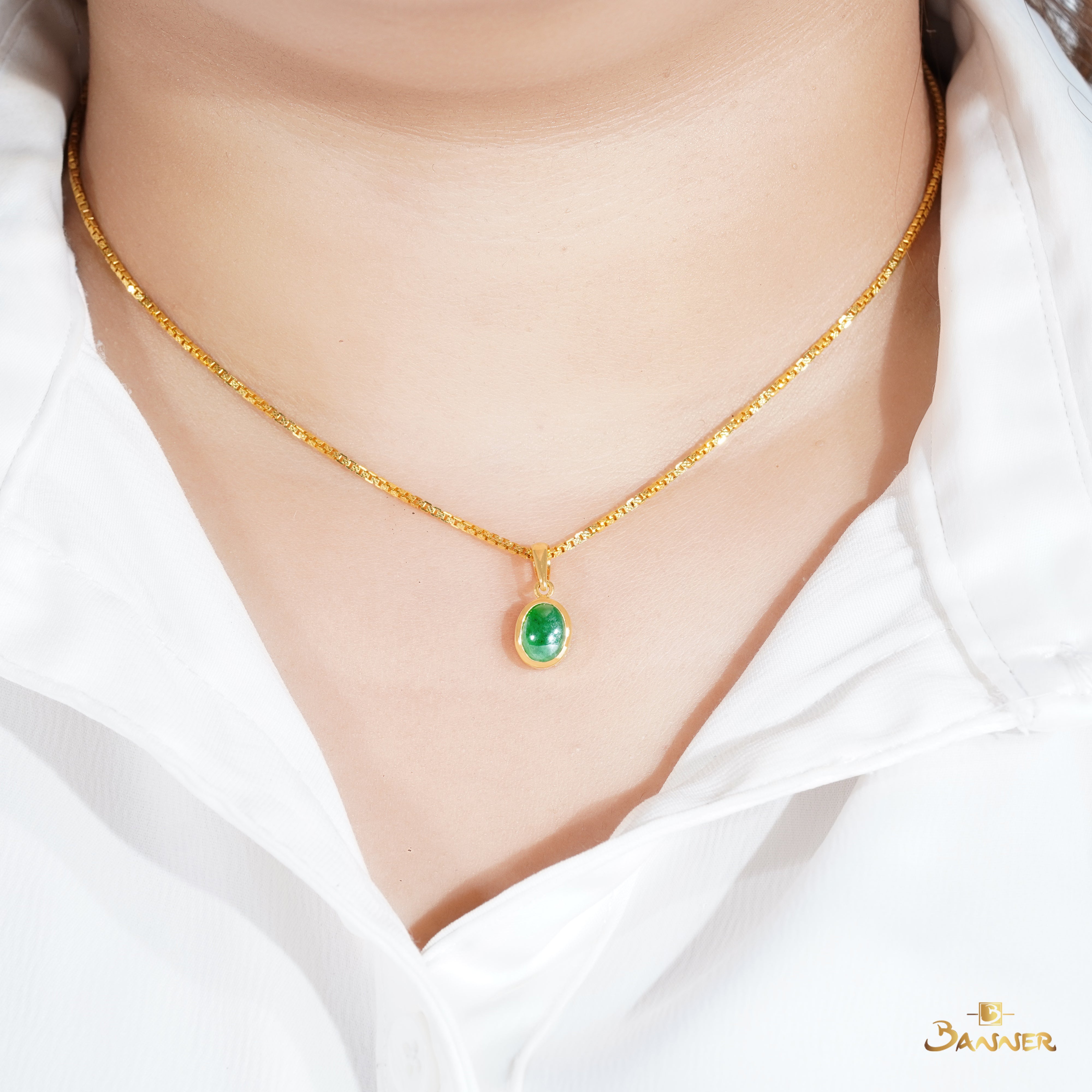 Jade Solitaire Pendant