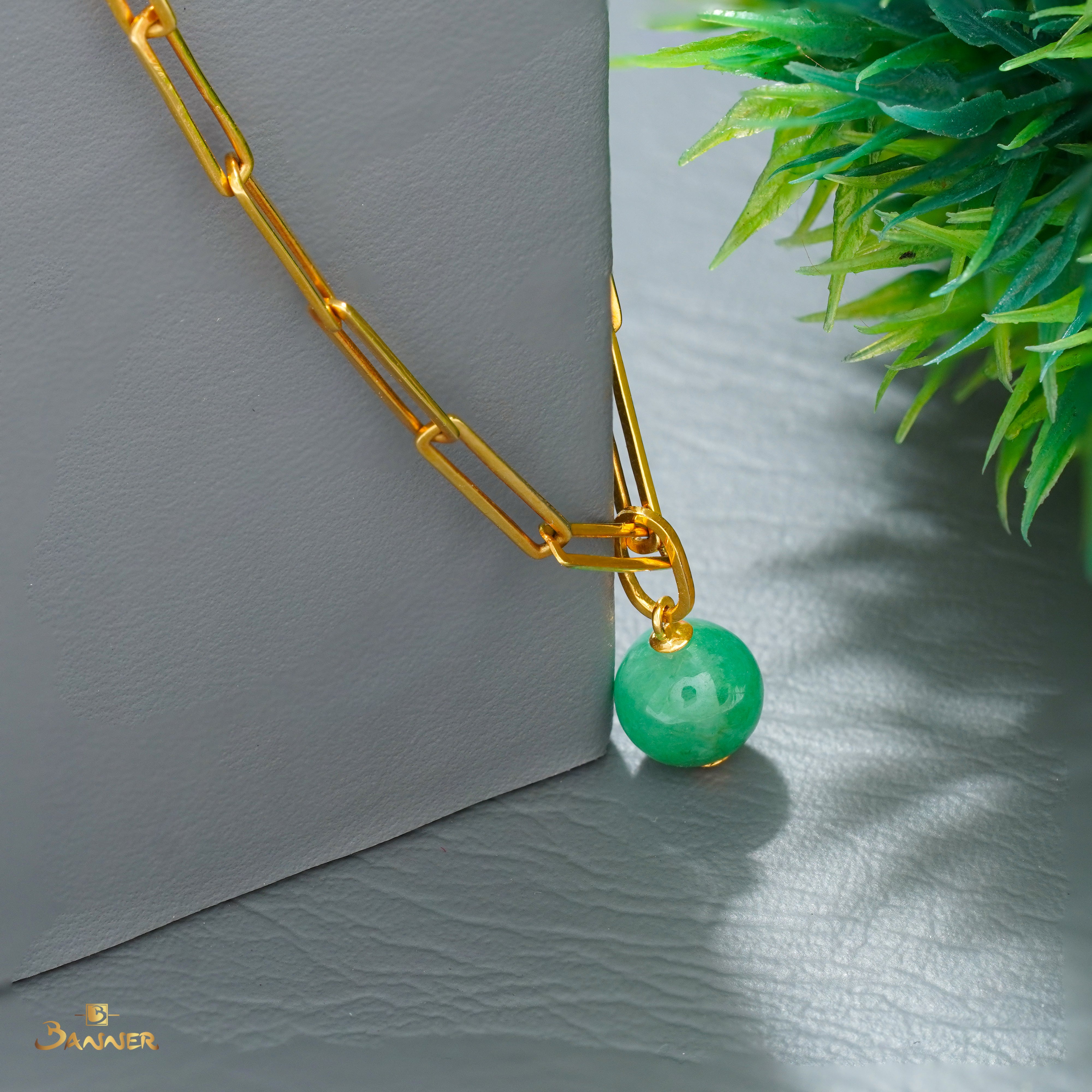 Jade Bead Pendant