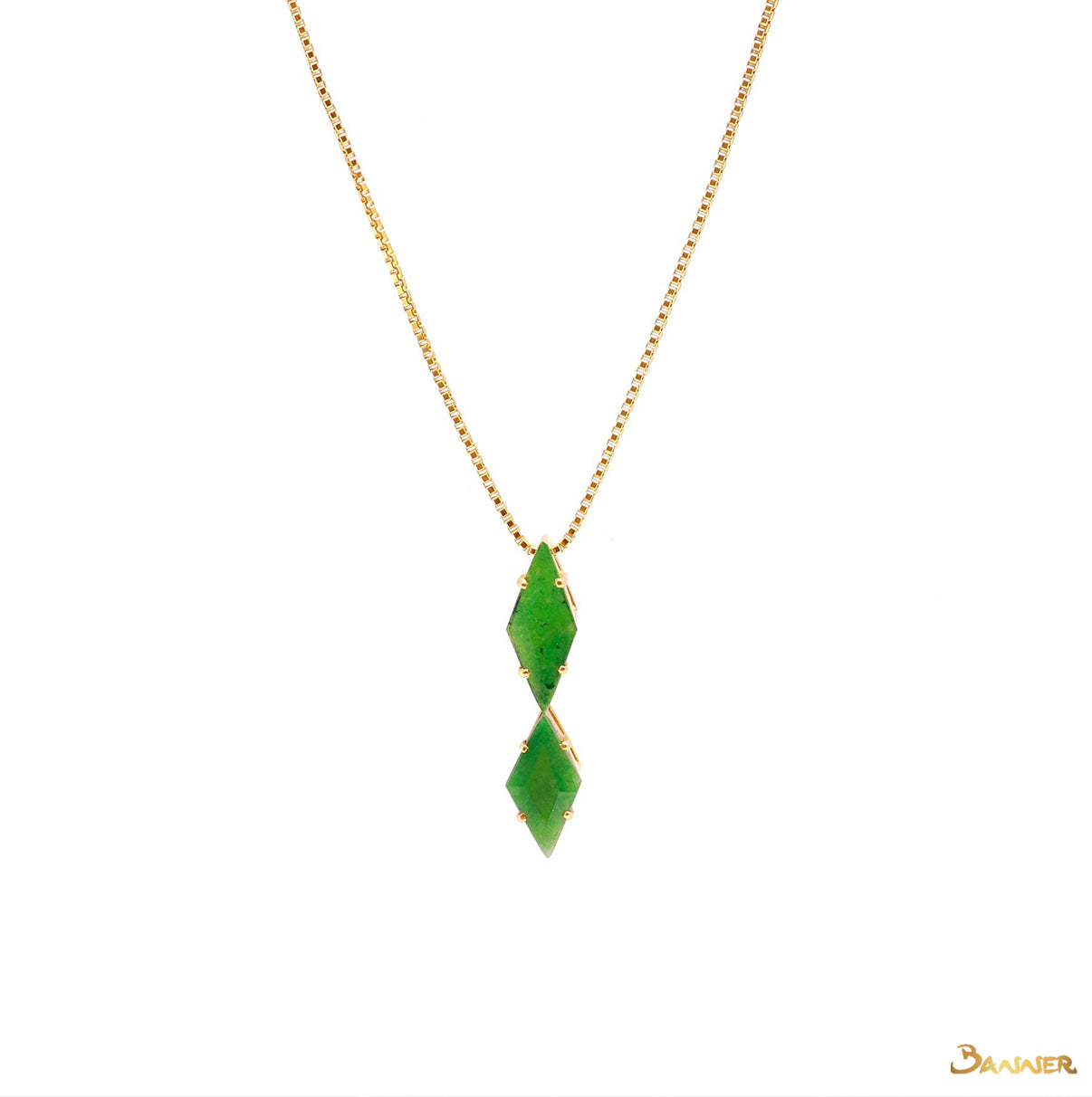 Green Jade Minimal Pendant