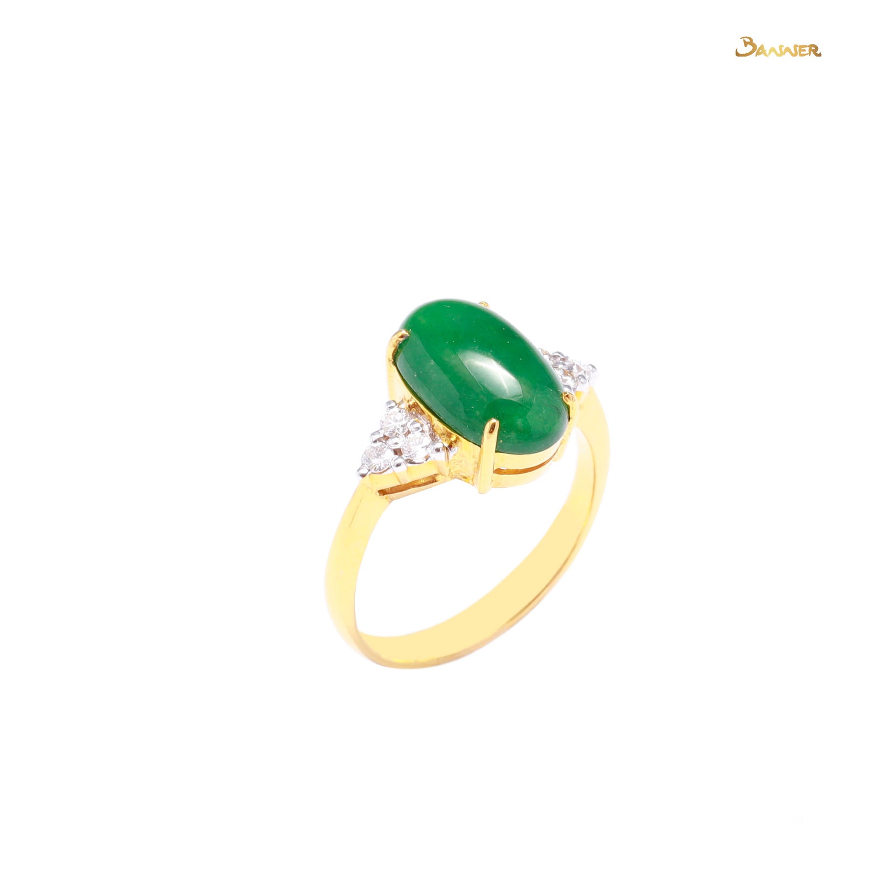 Jade and Diamond Ring