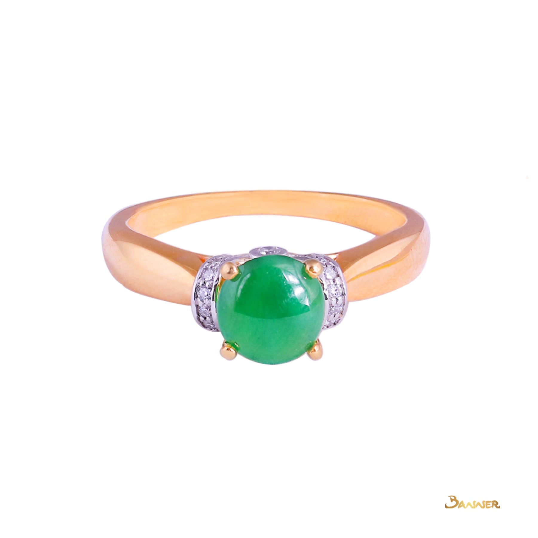 Jade and Diamond Ring