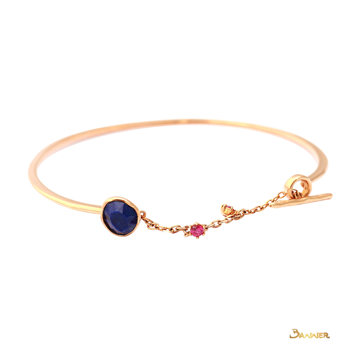 Lapis Lazuli and Ruby Bracelet