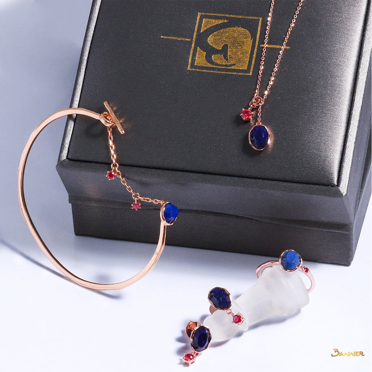 Lapis Lazili and Ruby Necklace