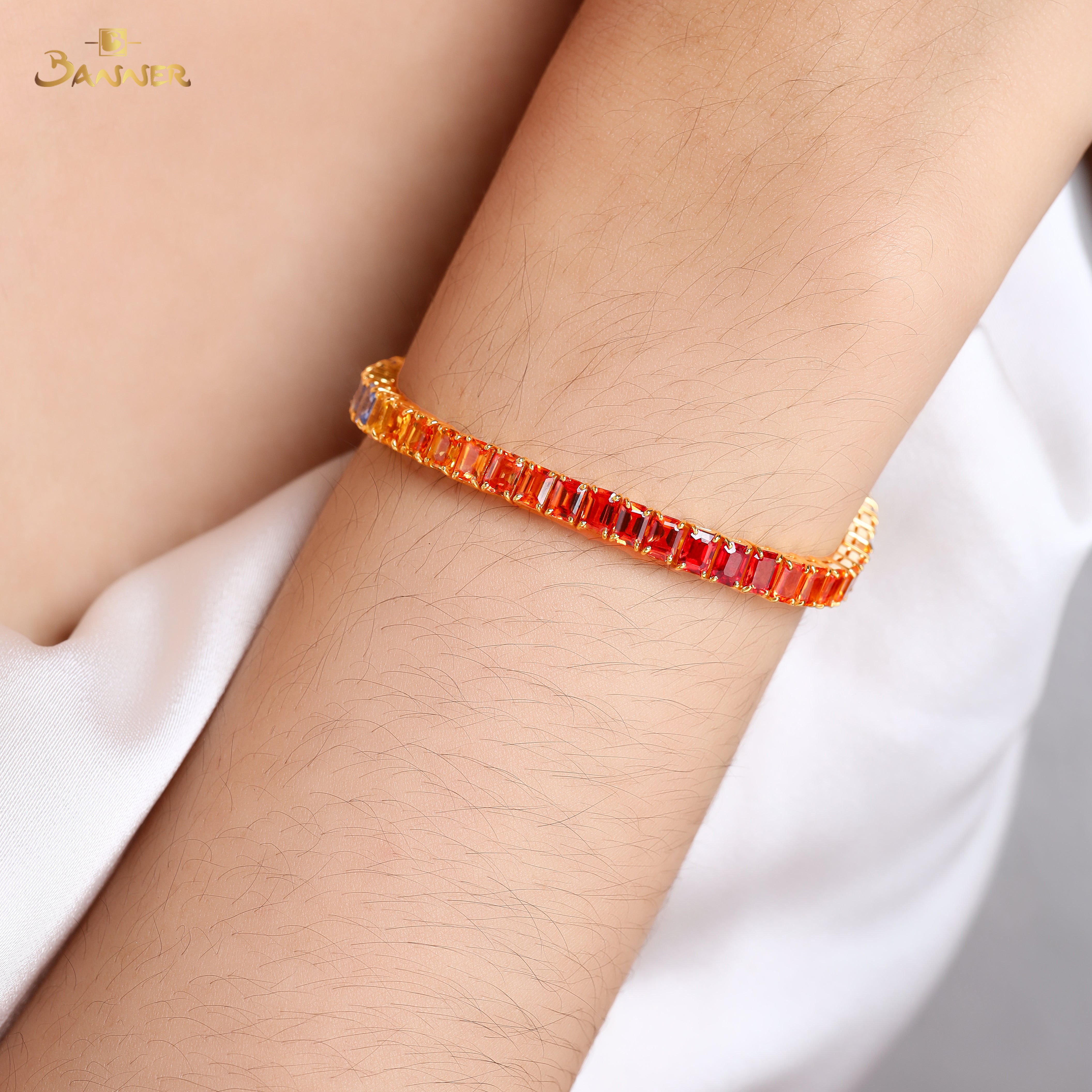 Multi-colored Sapphire Bracelet