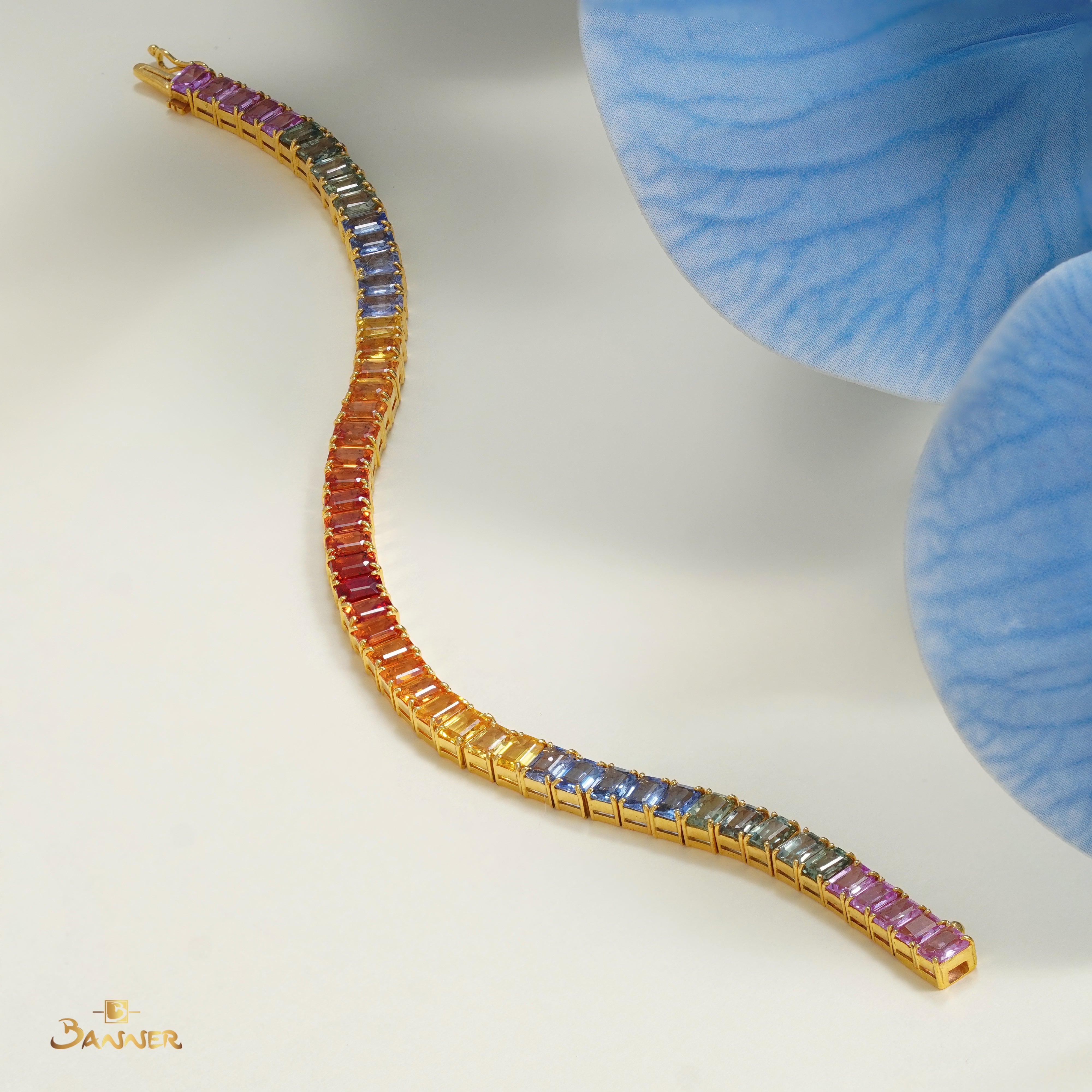 Multi-colored Sapphire Bracelet