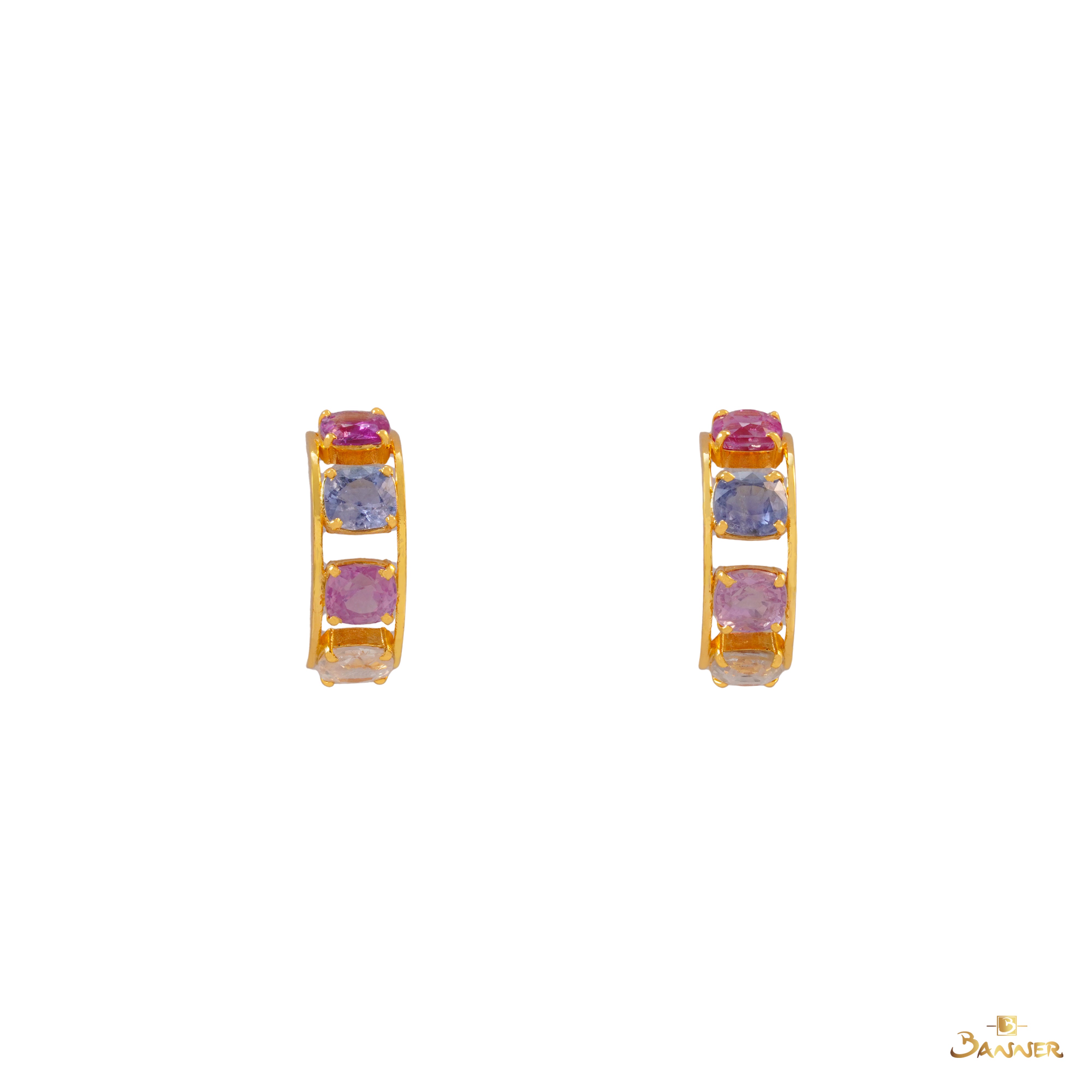 Multi-colored Sapphire Chroma Earrings