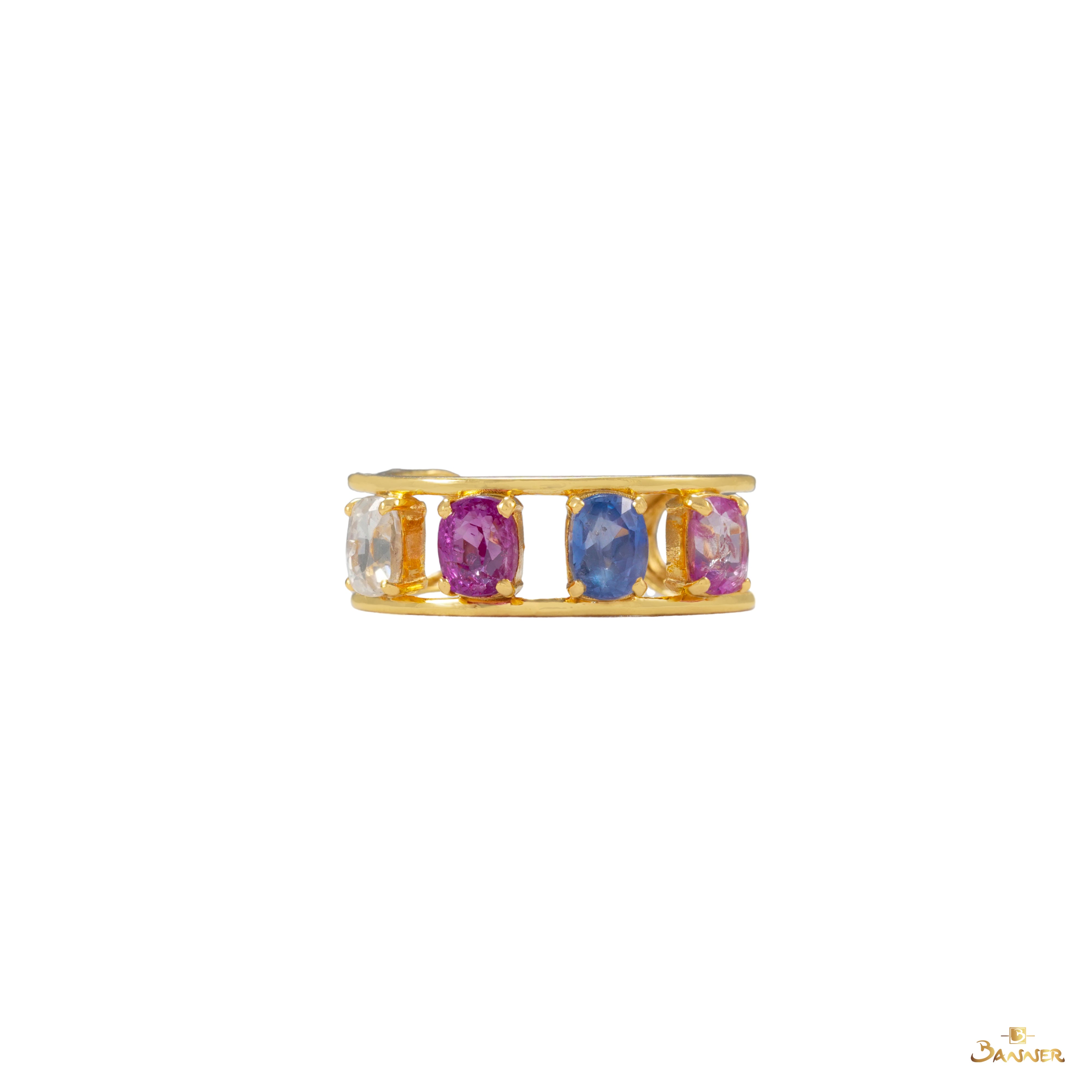 Multi-colored Sapphire Chroma Ring