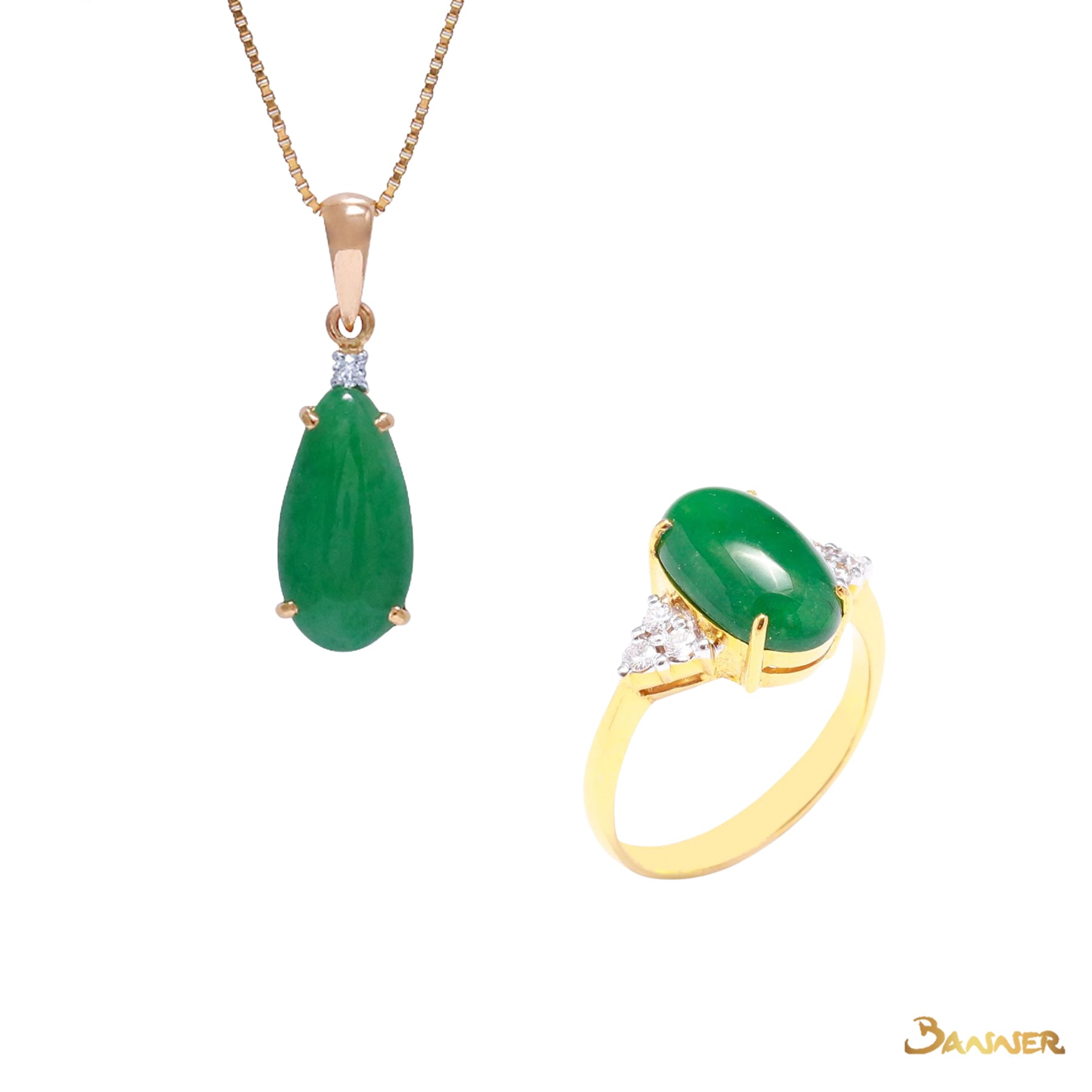 Jade and Diamond Set