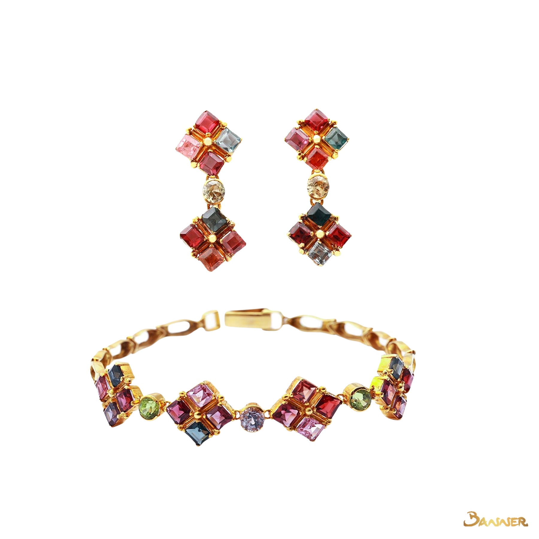 Multi-colored Spinel Set