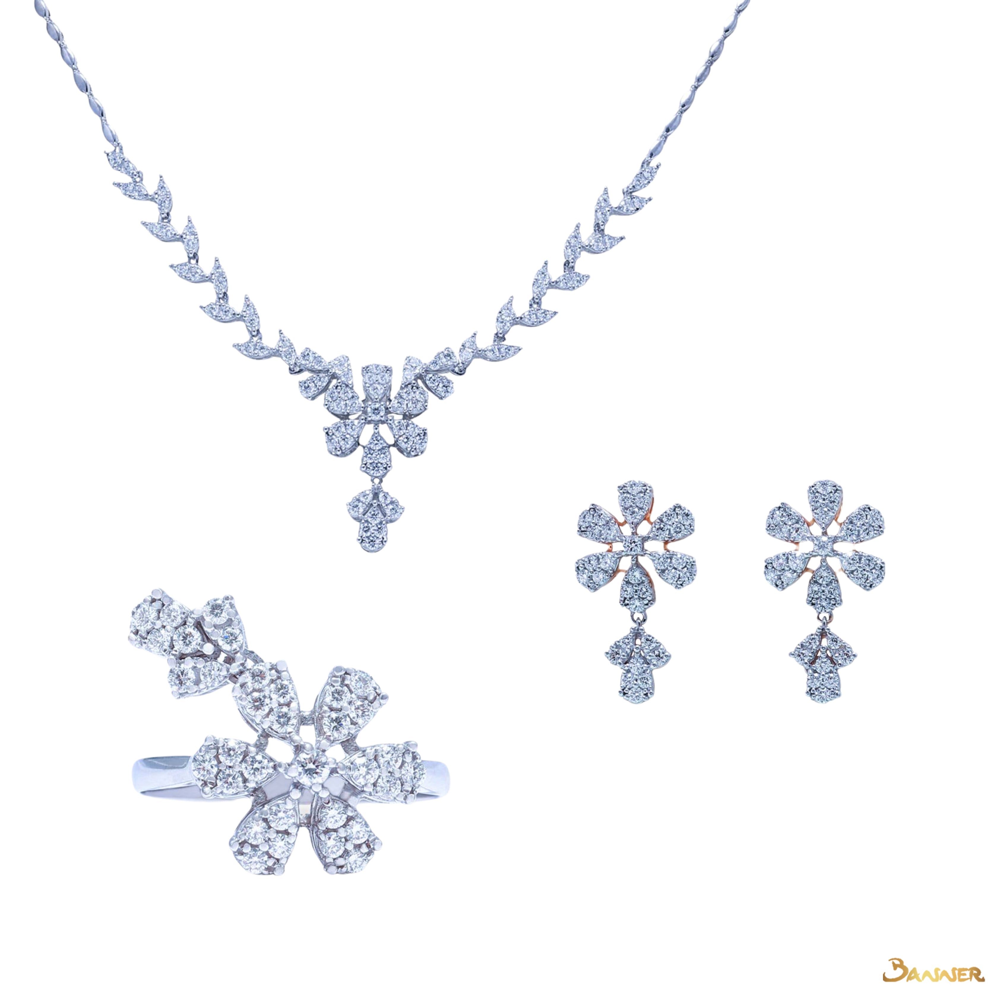 Diamond Floral Set