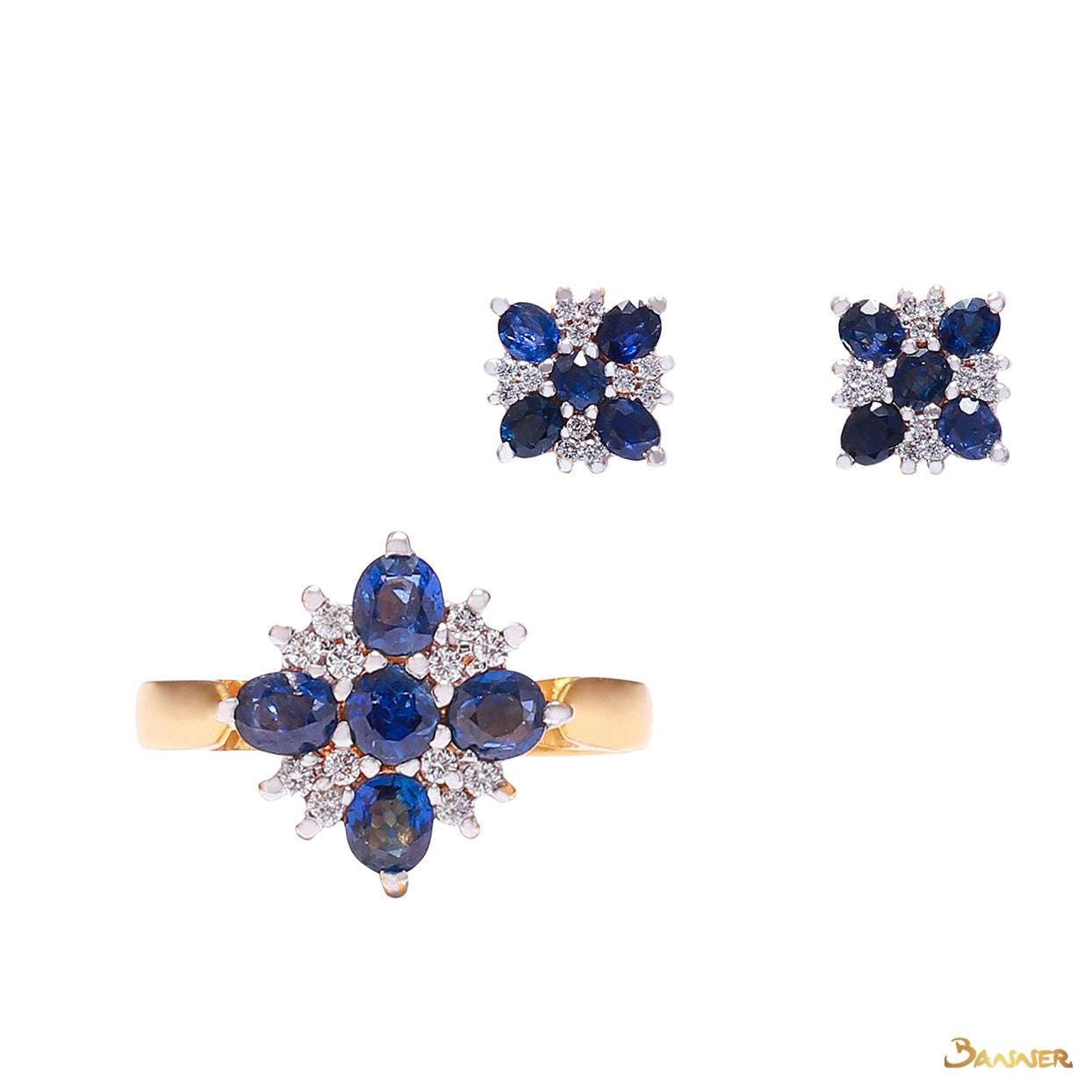 Sapphire and Diamond Set