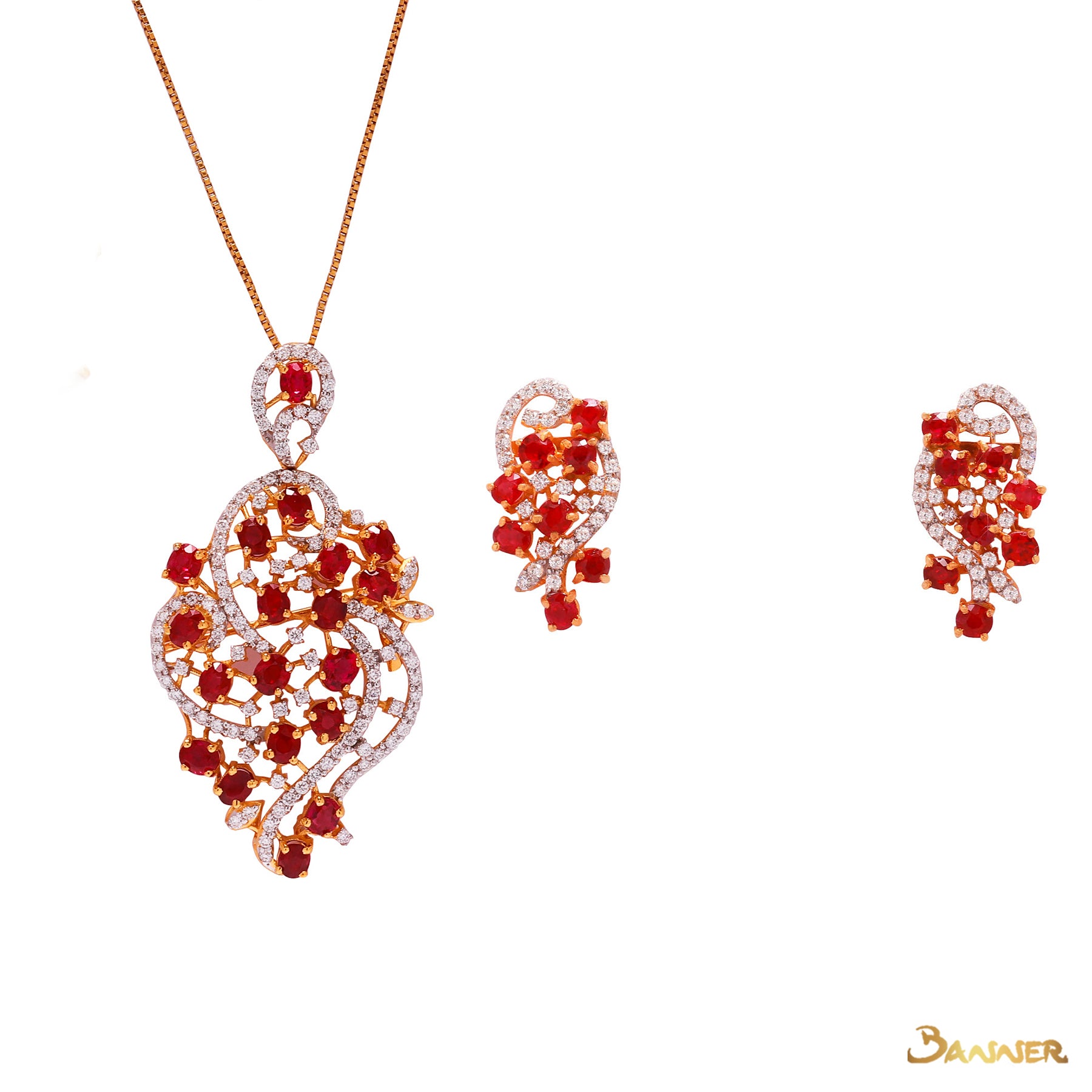 Ruby and Diamond Kanote Set