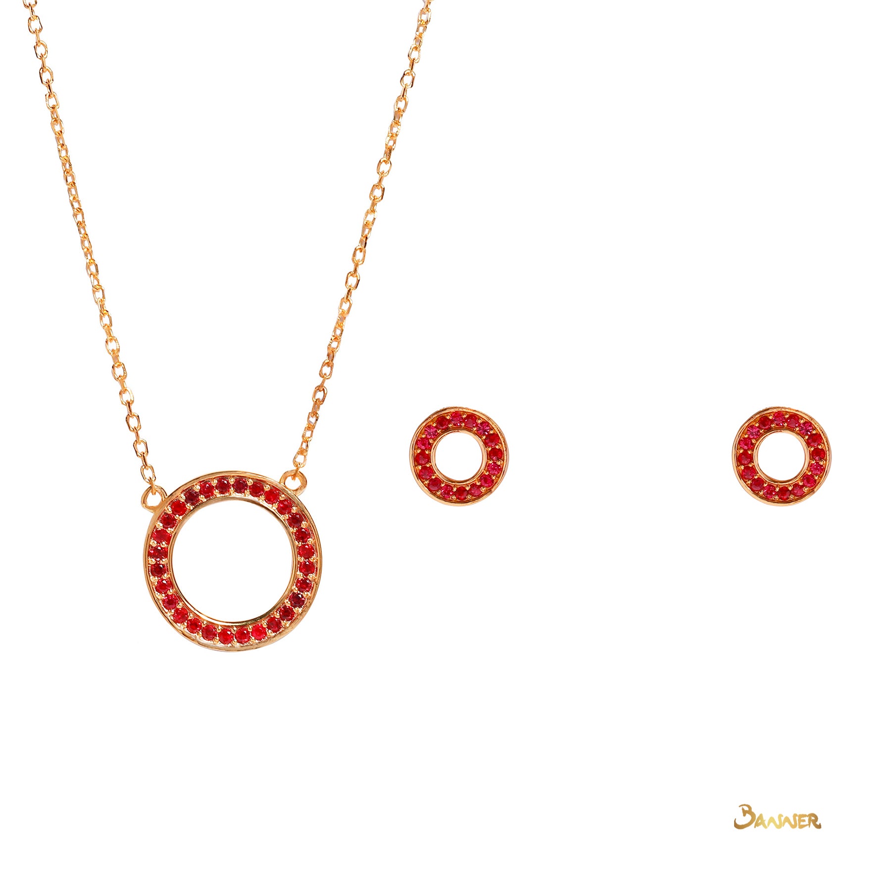 Ruby Circle Set